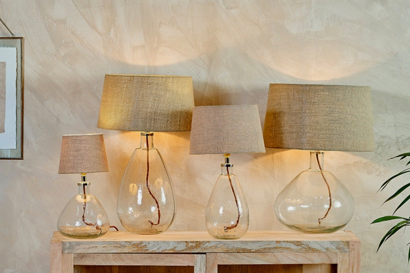 Baba Glass Lamp - Clear Glass